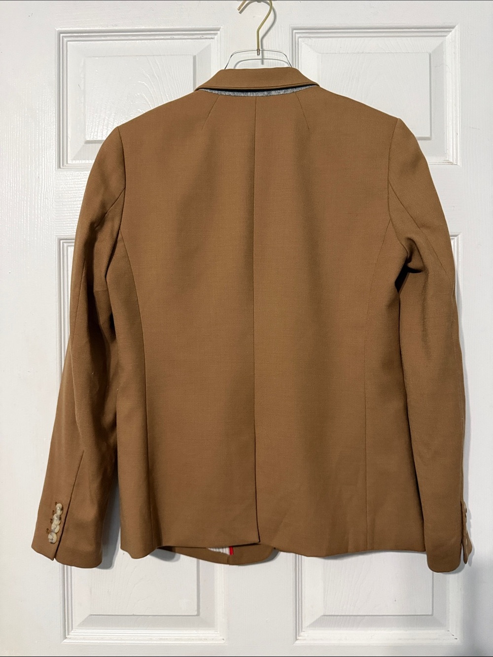 J Crew Regent Blazer in Wool Flannel Size 6 Flawed - Picture 6 of 11